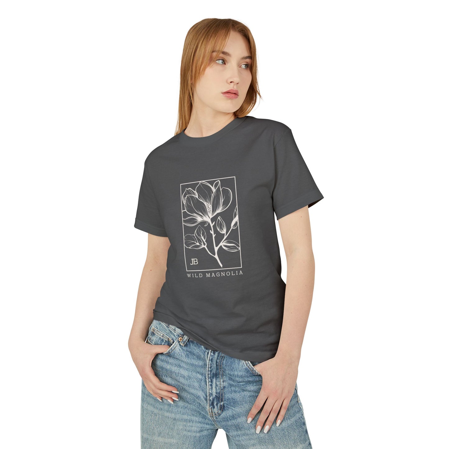 Wild Magnolia Tee in Gray
